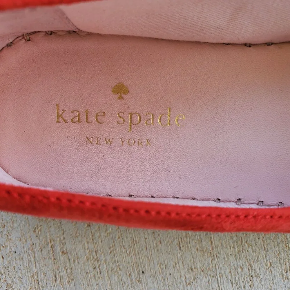 Kate Spade New York Women's Lisbon Suede Espadrilles Red Size 7M - Picture 11 of 11